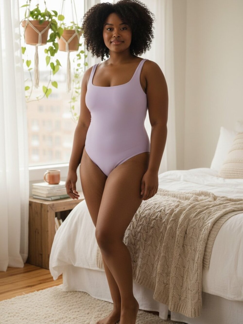 NWT SKIMS Fits Everybody Square Neck Bodysuit Sugar Plum XXXXL NWT